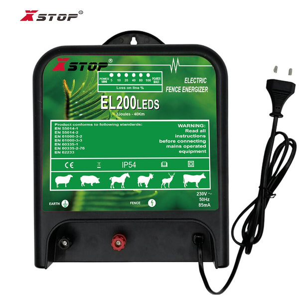 Electric Fence Energiser 2 Joule 40km 240V AU plug