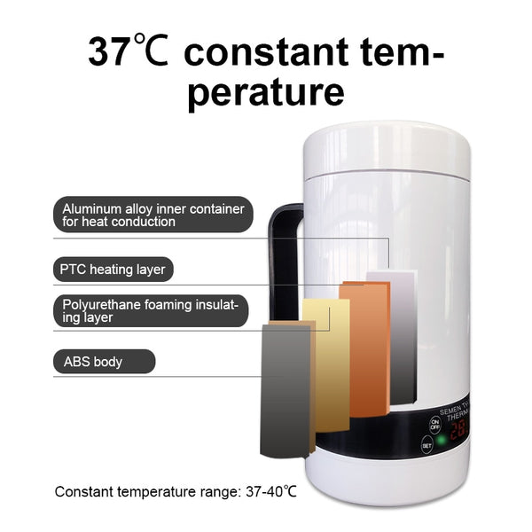 Cattle Semen AI straw thawer rechargable 600ml