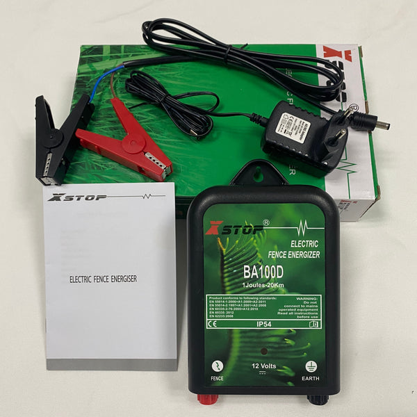 Electric Fence Energizer Dual Power 1 Joule 10km 12V DC