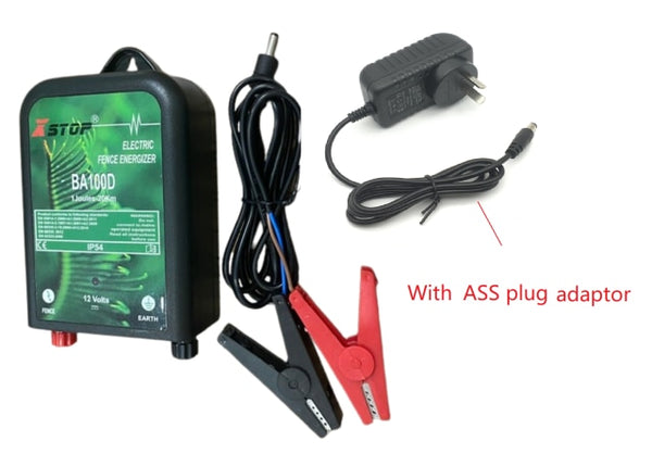 Electric Fence Energizer Dual Power 1 Joule 10km 12V DC
