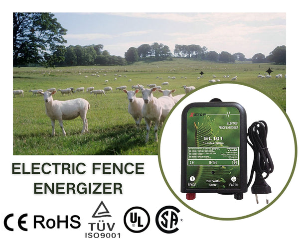 Electric Fence Energiser 1 Joule 20km 240V AU Plug