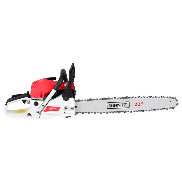 Giantz 74cc Petrol Chainsaw 22" Bar E-Start Tree Pruning Chain Saw-2