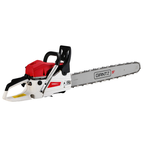 Giantz 62cc Petrol Commercial Chainsaw 20" Bar E-Start Tree Chain Saw Pruning-2