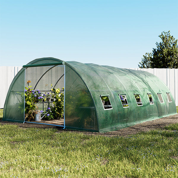 Greenfingers Greenhouse Walk in Green House Tunnel Plant Flower Garden Shed 6X4M-3