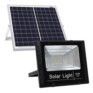 LED Solar Lights Street Flood Light Remote Outdoor Garden Security Lamp 60W-0