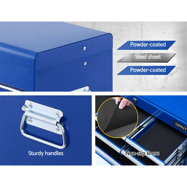 Giantz 10-Drawer Tool Box Chest Cabinet Garage Storage Toolbox Blue-2