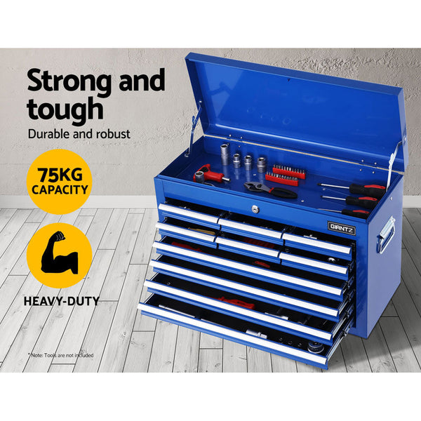 Giantz 10-Drawer Tool Box Chest Cabinet Garage Storage Toolbox Blue-3