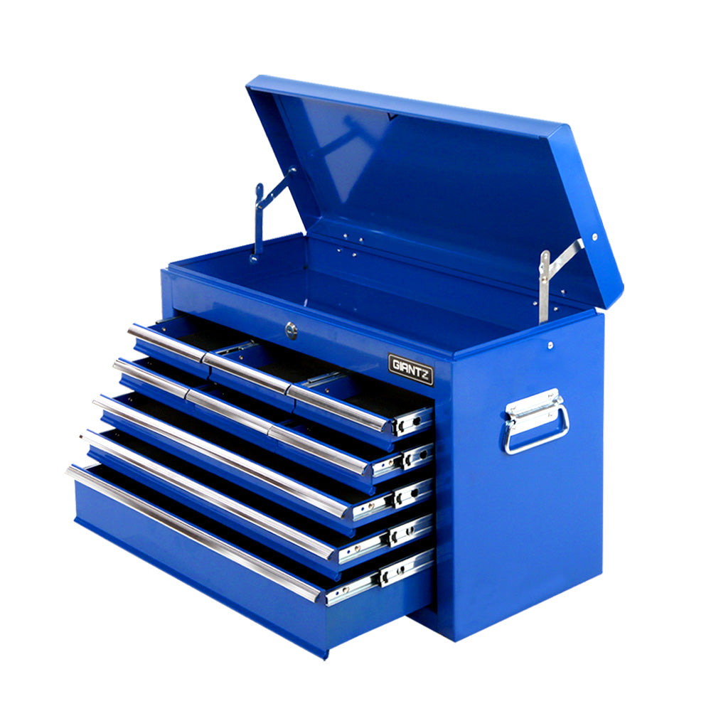 Giantz 9 Drawer Mechanic Tool Box Cabinet Storage - Blue-0