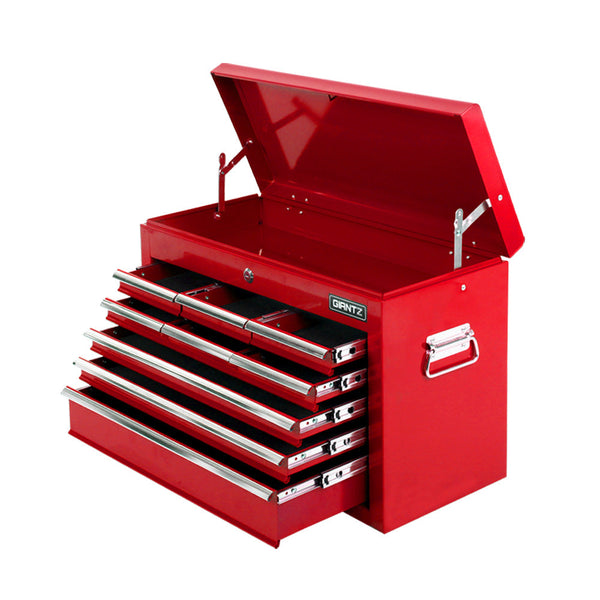 Giantz 9 Drawer Mechanic Tool Box Cabinet Storage - Red-0