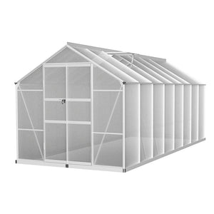 Aluminium Greenhouse Polycarbonate Green House Garden Shed 4.7x2.5M-0