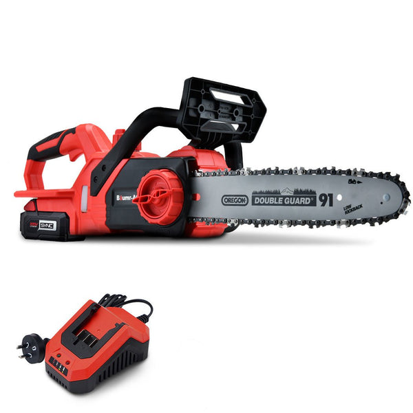 Baumr-AG 20V 12 Inch Electric Cordless Chainsaw 4Ah Lithium Battery Lightweight Wood Garden Cutter-0