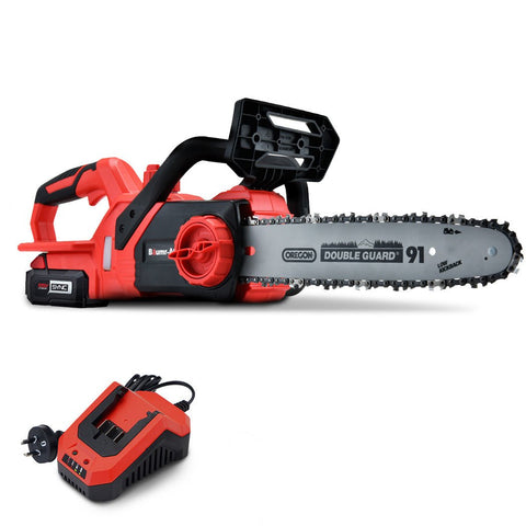 Baumr-AG 20V 12 Inch Electric Cordless Chainsaw 4Ah Lithium Battery Lightweight Wood Garden Cutter-0