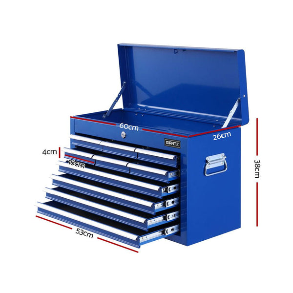 10-Drawer Tool Box Chest Cabinet Garage Storage Toolbox Blue-1