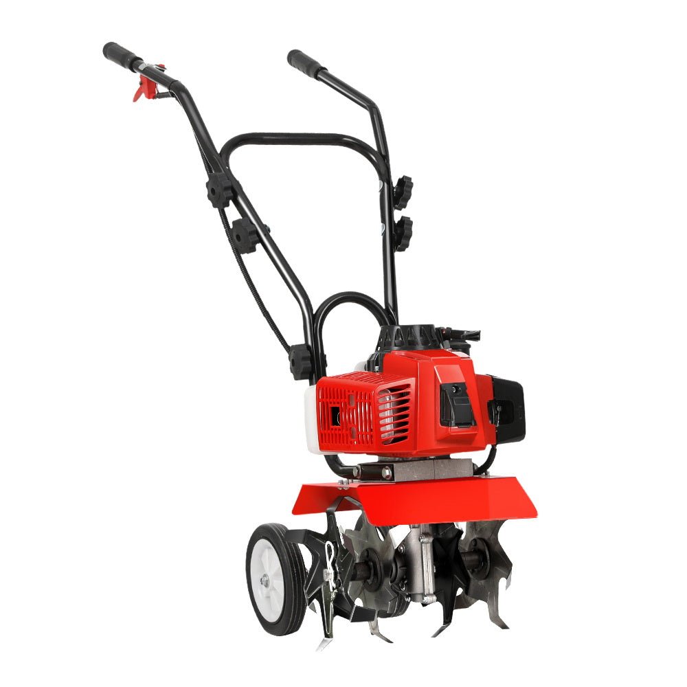 88CC Tiller Garden Cultivator Rototiller 6 Blades Soil Plower Rotary Hoe-0