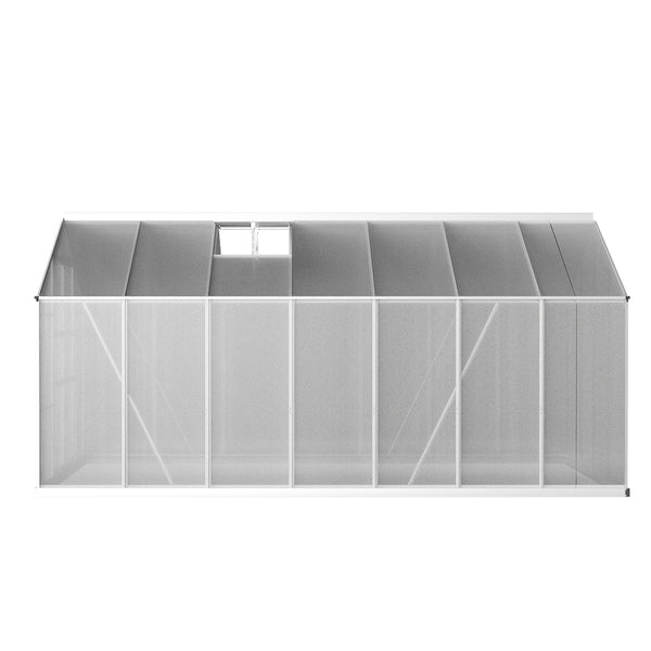 Greenhouse Aluminium Green House Garden Shed Polycarbonate 4.1x2.5M-3