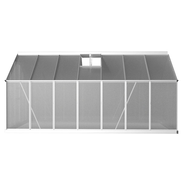 Greenhouse Aluminium Green House Polycarbonate Garden Shed 4.2x2.5M-3