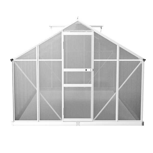 Greenhouse Aluminium Green House Polycarbonate Garden Shed 4.2x2.5M-2