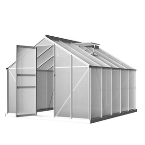 Greenhouse Aluminium Polycarbonate Green House Garden Shed 3x2.5M-0