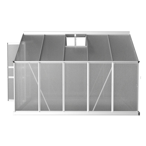 Greenhouse Aluminium Polycarbonate Green House Garden Shed 3x2.5M-3