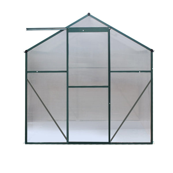 Greenhouse Aluminum Green House Garden Shed Polycarbonate 1.9x1.9M-3