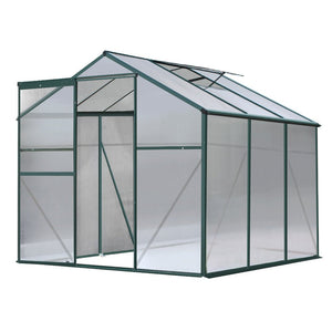 Greenhouse Aluminum Green House Garden Shed Polycarbonate 1.9x1.9M-0