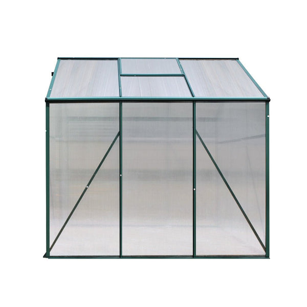 Greenhouse Aluminum Green House Garden Shed Polycarbonate 1.9x1.9M-2