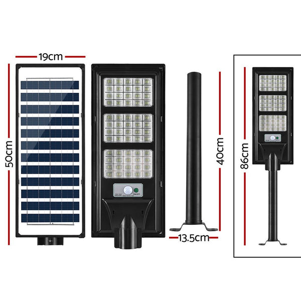 240 LED Solar Street Light Flood Motion Sensor Remote-1