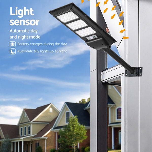 240 LED Solar Street Light Flood Motion Sensor Remote-3