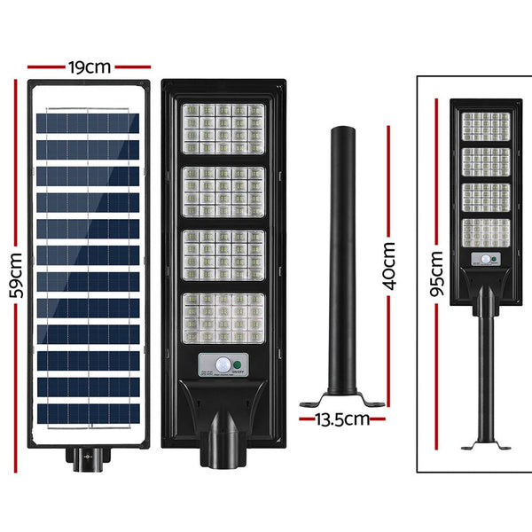 320 LED Solar Street Light Flood Motion Sensor Remote-1