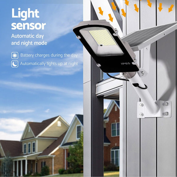 386 LED Solar Street Light Flood Motion Sensor Remote-3