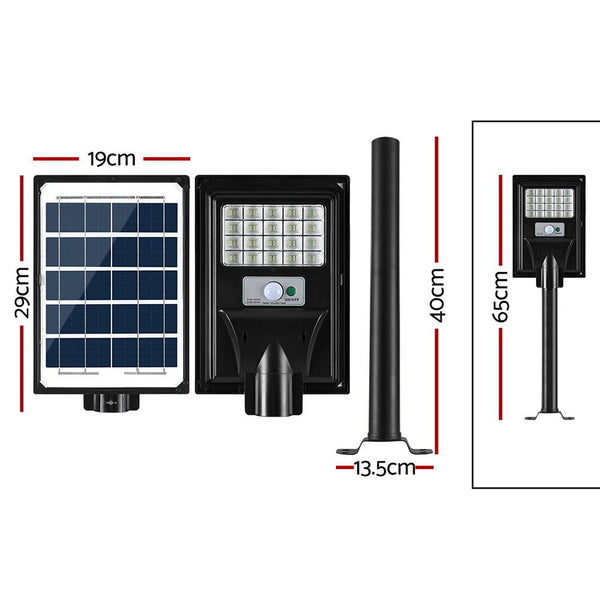 80 LED Solar Street Light Flood Motion Sensor Remote-1