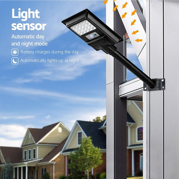 80 LED Solar Street Light Flood Motion Sensor Remote-3