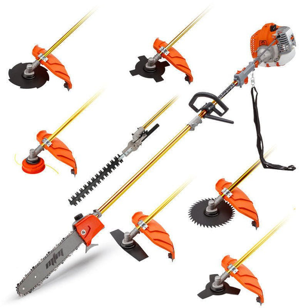 62CC Pole Chainsaw Hedge Trimmer Brush Cutter Whipper Snipper Multi Tool Saw-0