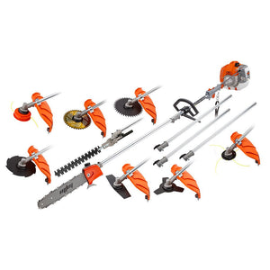 MTM 62CC Pole Chainsaw Hedge Trimmer Saw Brush Cutter Whipper Snipper Multi Tool-0