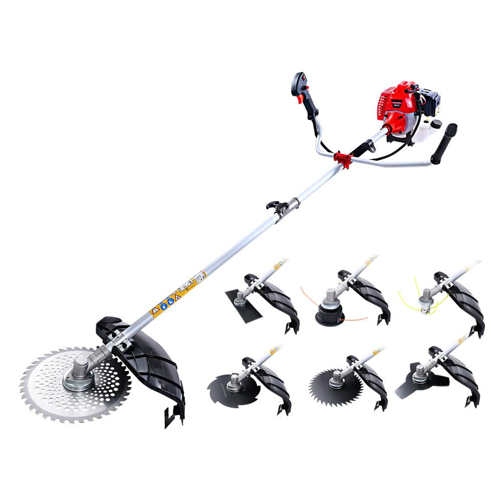 Giantz 62CC 2 Stroke 7 in 1 Pole Brush Cutter Whipper Snipper