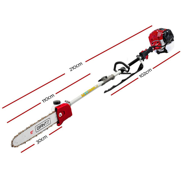 Giantz 65CC 2 Stroke Petrol Pole Chainsaw with Extensions